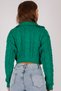 Polo Collar Long Sleeve Hair Braided Four Button Crop Short Knitwear Cardigan - 2