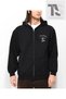Trasher Skate Sweatshirt Zipper Cardigan Black