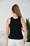Blue Black Zargo Model Set of 2 Fitted Wide Piping Halter Neck Ribbed Flexible Knitted Crop Blouse - 7