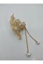 PEARL HANGING Rhinestone SLIPPER MODEL METAL LATCH BUCKLE - 2