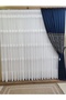 Linen Titi Pearl White Embroidered on the Floor 1-3 Thin Pleat Living Room Tulle Curtain, High Quality Tulle Curtain