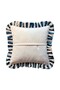 Bee Patterned Green Velvet Throw Pillow Cover - Hope Series Special Design Frilly - 6