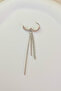 Unisex 316l Surgical Steel Dangle Chain Hoop Earrings - 2