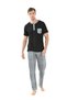 Epj813 Men's 3-Piece Pajama Set black - 5