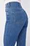 Women's Mom Jean Pants Full Lycra Flexible Blue Jeans - 3