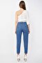 Women's Mom Jean Pants Full Lycra Flexible Blue Jeans - 5