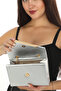 New Season Envelope Bag with Silver Color Magnetic Cover Can Be Used in Hand or with Shoulder Strap - 6