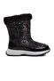 1555-P Black Girl's Snow Boots with Fleece Inside