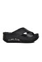 31210 Penelope Black Women's Wedge Heel Slippers