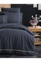 طقم غطاء لحاف مزدوج داكن فاخر من First Choice Ranforce Alisa - 2