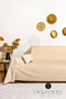 Natural Cotton Linen Sofa Cover 120X170Cm-Handles Not Covered - 4