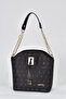 Women's 3 Compartment Shoulder Strap Crossbody Bag Black 102 - 3