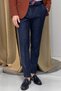 Special Production Slim Fit Side Pocket Lycra Navy Blue Fabric Trousers (The Length is Lycra) - 3