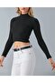 Women's Turtleneck Long Sleeve Camisole Fitted/slim Crop
