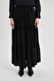 Viscose Maxi Skirt with Lace-up Waist Z3406az24sp - 4