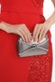 Platinum Color Plated Material Stone Accessory Evening Dress Clutch Portfolio Handmade Night Wedding Engagement Bag