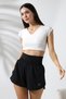 Trend Women's Laser Pattern 2in1 SEA POOL SPORTS SHORTS with Inner Leggings - 5