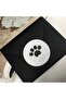 Black Paw Sticker Cat Dog Paw Print White Background Round Matte Sticker Nero 3 cm - 180 Pieces - 2