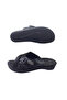 Women's Black Velcro Orthopedic Sole Daily Stylish Slippers - 6
