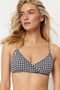Black-White Strapless Cut Out Detailed Bikini Top Tbess22Bu0068 - 5