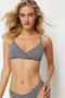 Black-White Strapless Cut Out Detailed Bikini Top Tbess22Bu0068 - 7