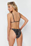 Yılan Desenli Üçgen Kaplı Brazilian Düşük Bel Bikini Takımı TBESS24BT00050 - 5