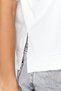Ecru 100% Thick Cotton Cut and Sew Detail Oversize/Relaxed Fit Knitted T-Shirt Twoss24Ts00027 - 6