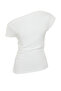 Ekru Kayık Yaka Fitted Dokuma Bluz TWOSS24BZ00353 - 7
