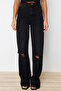 Black High Waist Wide Leg Jeans TWOSS24JE00254 - 4