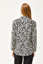 Women's Black Black Pencil Effect Woven Shirt GML-19001175 - 2