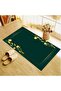 Digital Printed Green Floor Tulip Motif Velvet Textured Washable Non-Slip Base Prayer Rug Prayer Rug - 2