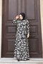 WOMEN'S TESETURY WAIST BELLY WOVEN VISKOSE FABRIC STYLE STONE PATTERNED DRESS - 2