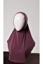 Violet Practical Ready-made Young Hijab Bonnet Sandy Fabric Plain Hijab 2312_21