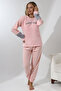 Fawn 3012 Plush Welsoft Fleece Winter Soft Women's Pajama Set - 3