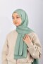 Natural Crepe Shawl - Water Green - 2
