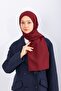 Cotton Shawl - Claret Red - 2