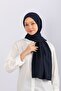 Cotton Shawl - Dark Navy Blue - 2
