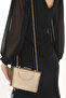 Bronze Color Fabric Patterned Women's Evening Dress Clutch Portfolio Bag - 5