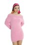 Women's Madonna Collar Knitwear Dress - 2