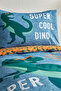 Young Cool Dino 100% Cotton Single Duvet Cover Set - 4