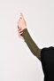 Lycra Non-Slip Rescue 1 Pair of Hijab Sleeve Khaki - 3