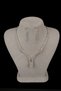 Stylish Shiny Crystal Jewelled Evening Dress Necklace and Earring Set Necklace Set for Special Nights
