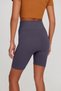 Felolin Model Ribbed Knitted Model Seamless Sports Shorts Gray Blue Color - 4