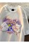 Y2K Harajuku Cute White Unisex Oversize T-Shirt - 3