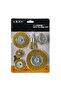 6057 Pin Circular Steel Wire Brush Set 6 Pieces - 2