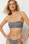 Black-White Strapless Cut Out Detailed Bikini Top Tbess22Bu0068 - 4