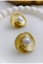 Vintage Pearl Flower Earrings - 3