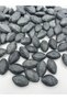 Matte Gray Large Almond Model Beads, Jewelry, Accessories, Bag Making (100gr~20 Pieces of Beads)