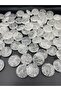 28mm Transparent Flat Model Crack Frosted Acrylic Beads,Jewelry,bag Beads (100GR,~20 PCS)