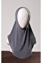 Anthracite Practical Ready-made Young Hijab Bonnet Sandy Fabric Plain Hijab 2312_25